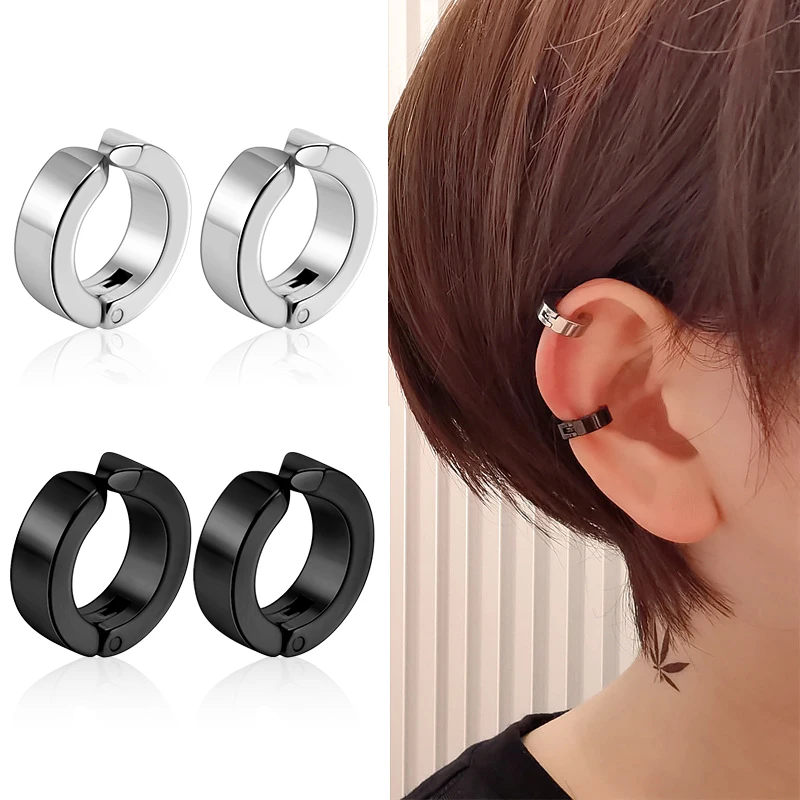 1/6 pairs No Piercing Earrings - Body Jewelry Titanium ulasan dan harga