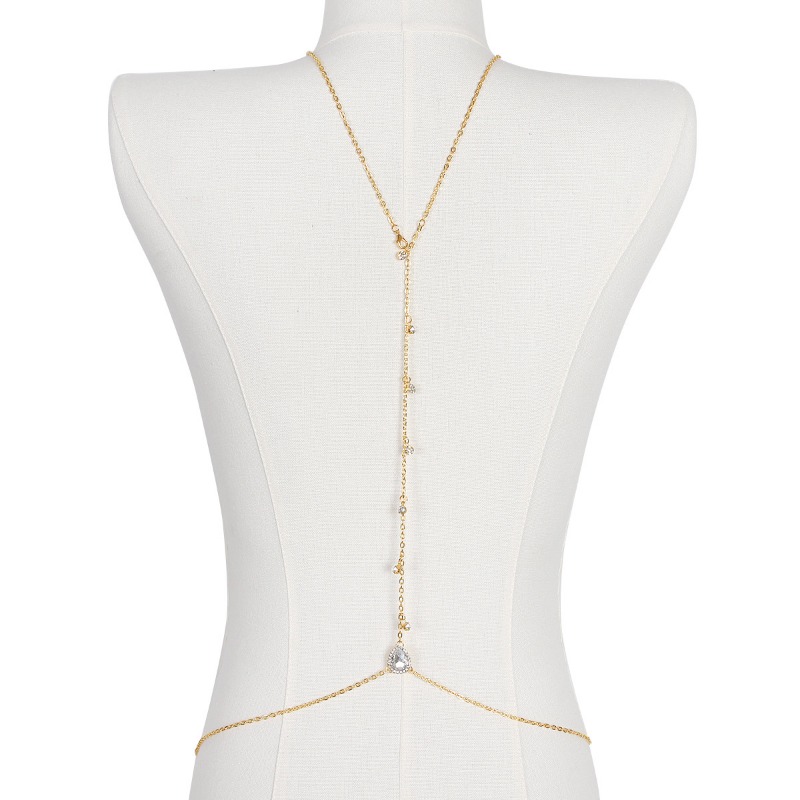 Bride Backless Rhinestone Wate - Body Jewelry Rhinestone ulasan dan harga