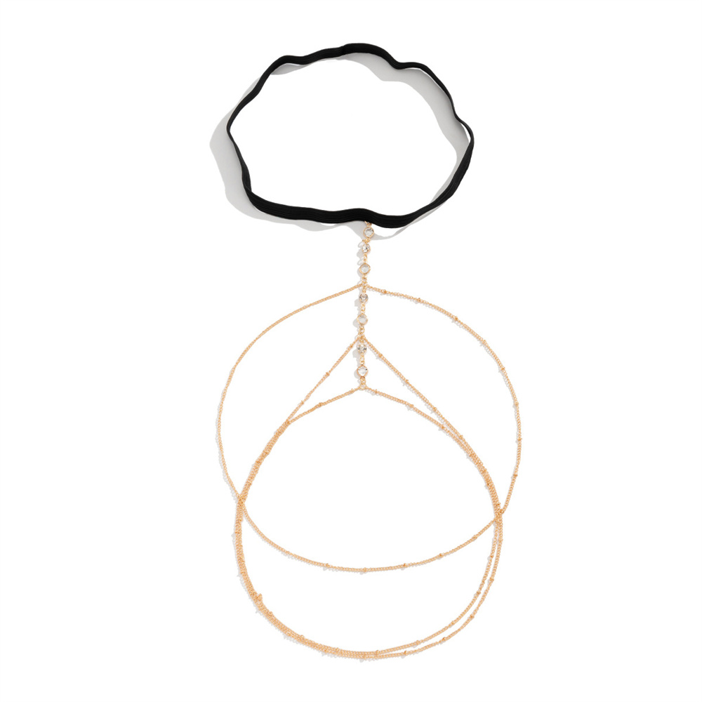 Boho Elastic Band Crystal Leg  - Body Jewelry Sale ulasan dan harga
