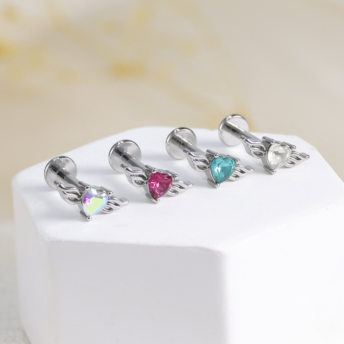 1Pc Flat Back Lip Ring Stud 31 - Body Jewelry Flat Back ulasan dan harga
