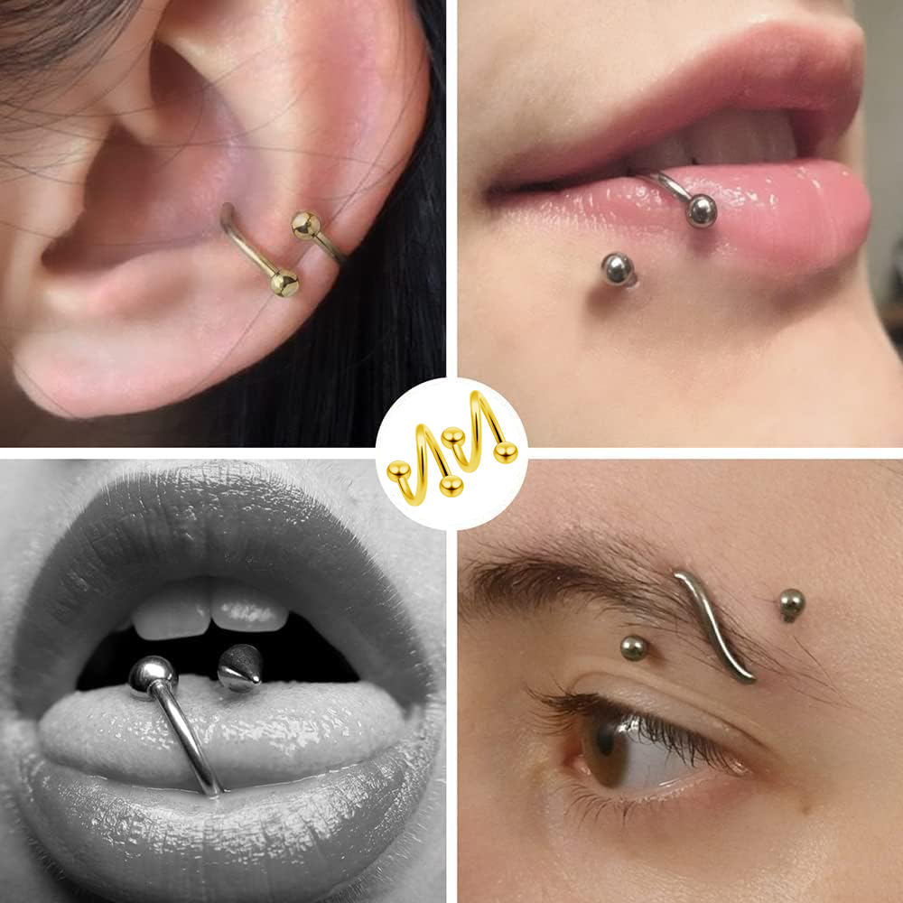 Women's Spiral Earrings Pierci - Body Jewelry Lip Ring ulasan dan harga