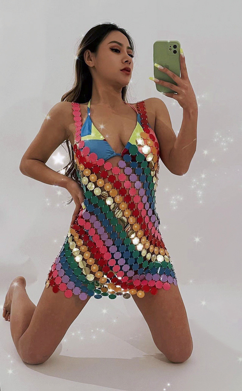 Sexy Backless Bling Mirror Col - Body Jewelry For Backless Dress ulasan dan harga