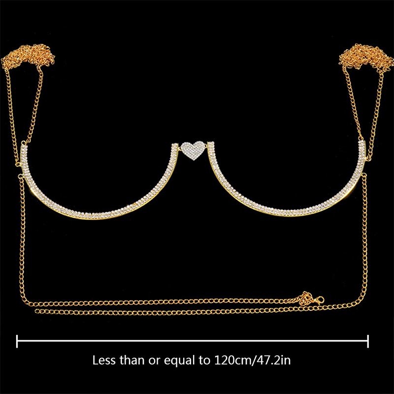 Stonefans Heart Rhinestone Che - Body Jewelry Rhinestone ulasan dan harga