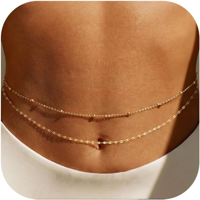 14K Gold Plated Waist Chain Wo - Body Jewelry Sale ulasan dan harga